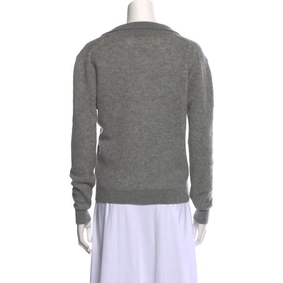 KHAITE Cashmere Vneck Sweater Grey - XS - Picture 3 of 3